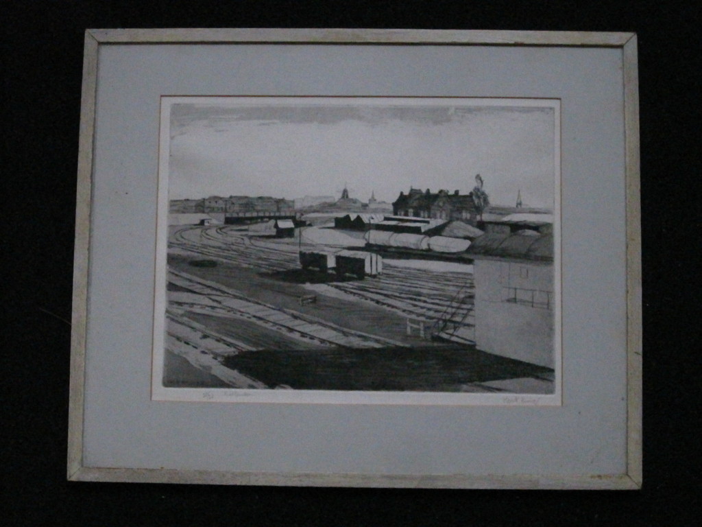 Henk Huig (1934-) - Ets "de Rietlanden Amsterdam Oost" kleine oplage 20/20 kopen? Bied vanaf 1!