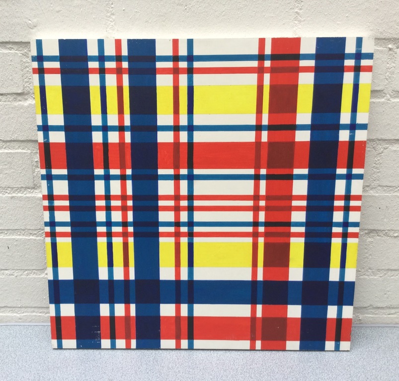 Henk Martelhof, Oil on board, Compositie no. 78, 1970s. verkocht voor € 65!