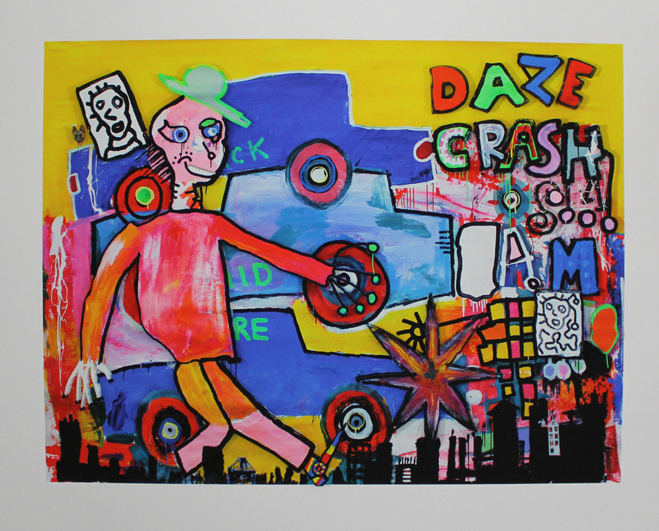 Paul Kostabi. -Street Walk- Giclee. 2015. Handgesigneerd. GROOT!! kopen? Bied vanaf 75!