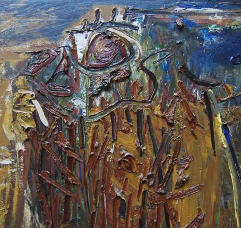 abstract =Roelof Frankot 1911-1984= olieverf op doek uit 1974 kopen? Bied vanaf 1000!