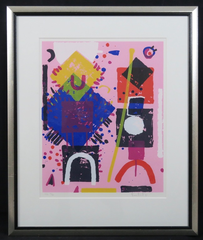 Walter van Oel: Zeefdruk, Z.T. - Ingelijst kopen? Bied vanaf 35!