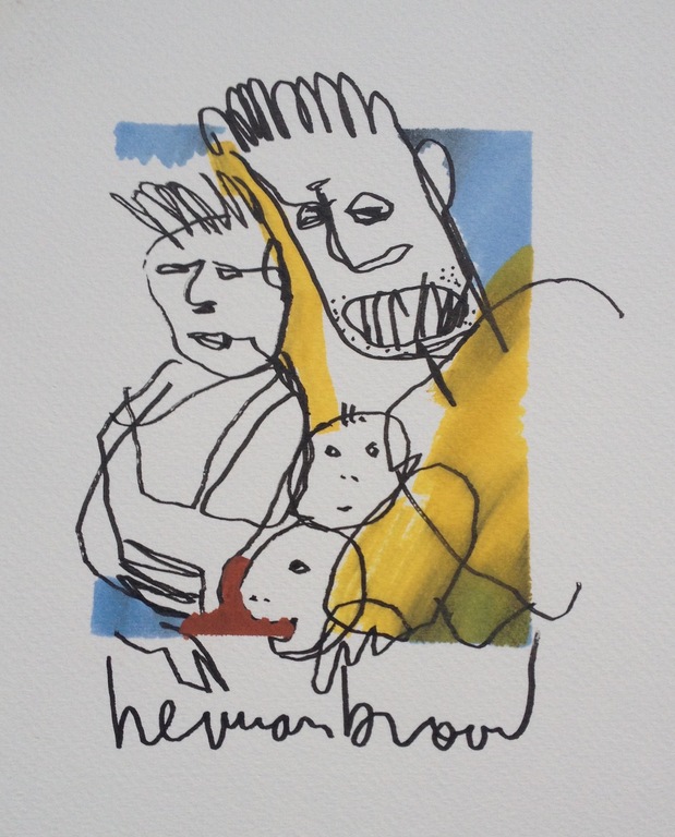 Herman Brood - "Forever Friends" - Originele viltstift tekening verkocht voor € 390!