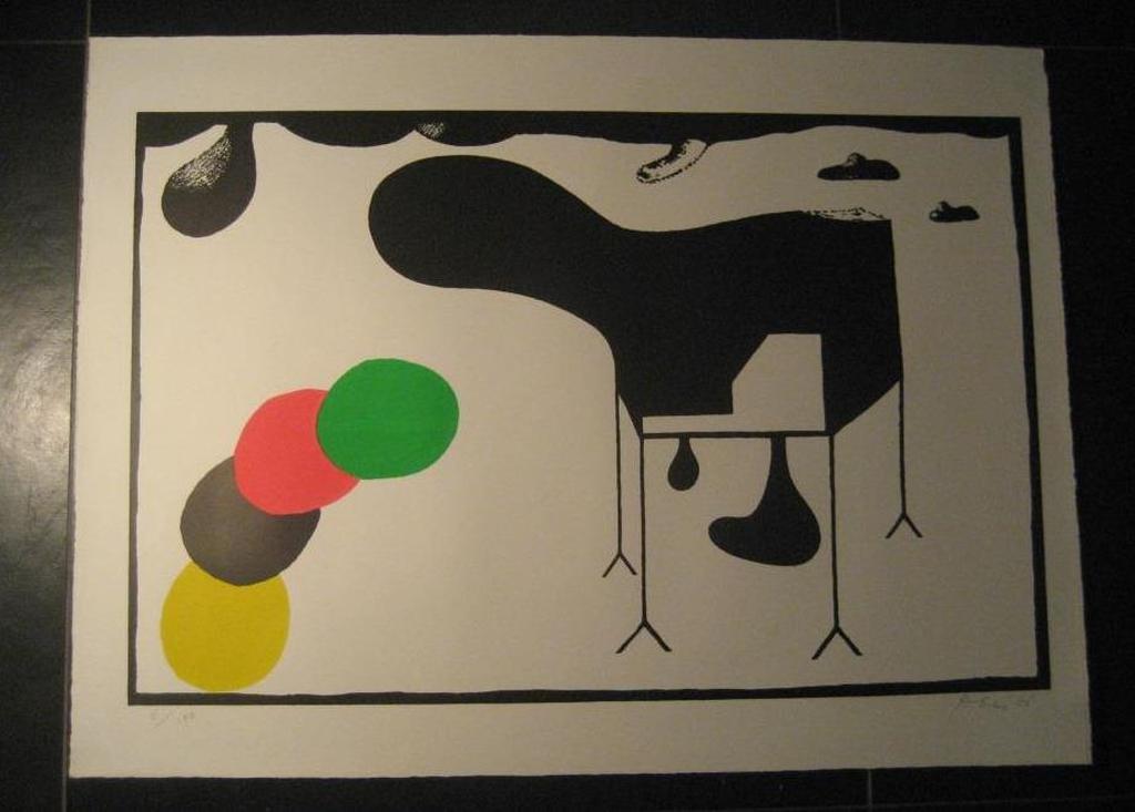 Abe Kuipers Kleurenlitho uit de Groninger Grafiekmap 190 serie verkocht voor € 56!