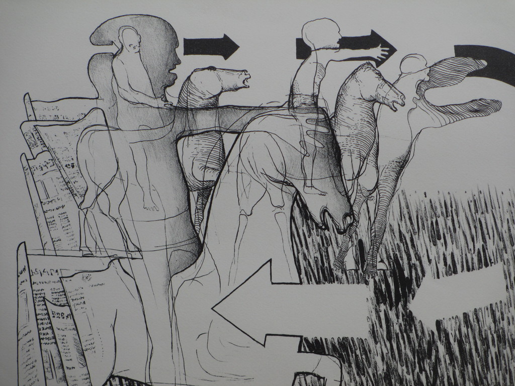 Aat Verhoog, Ruiterparcours, Litho kopen? Bied vanaf 35!