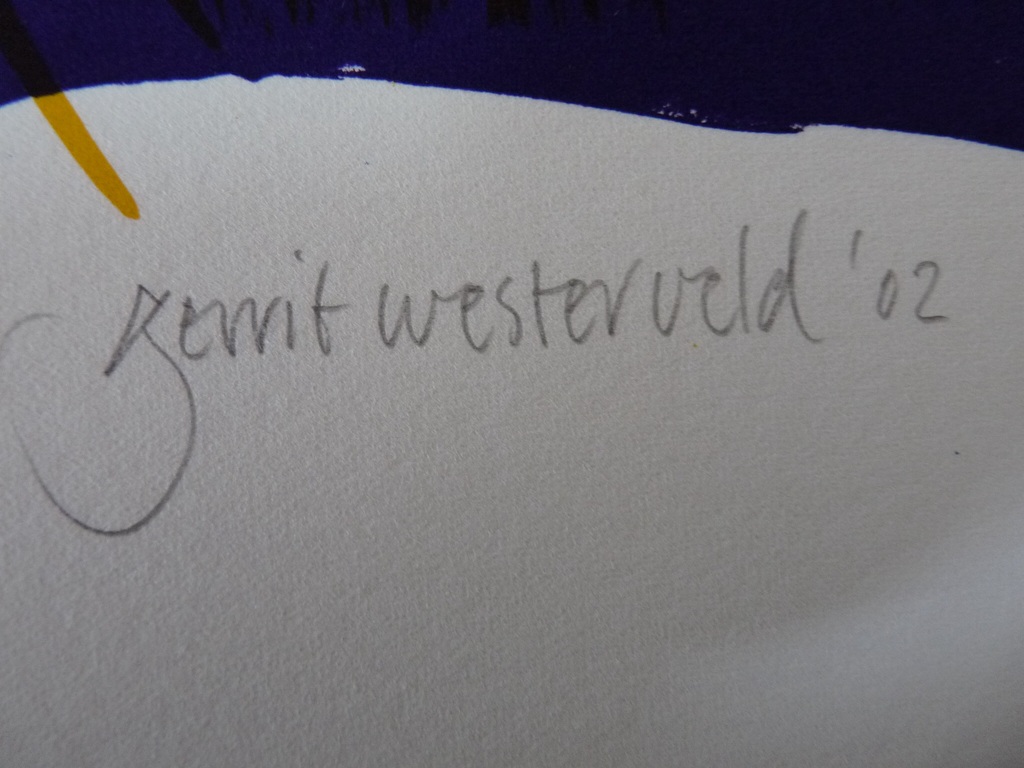 mooie kleur lithografie van Gerrit Westerveld kopen? Bied vanaf 50!