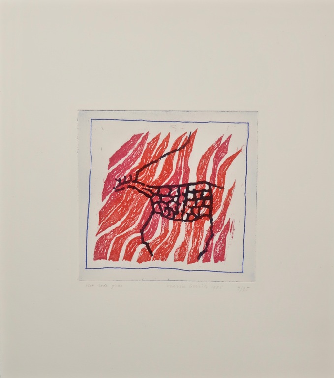 Harri Gerritz: Ets, Het rode gras kopen? Bied vanaf 20!