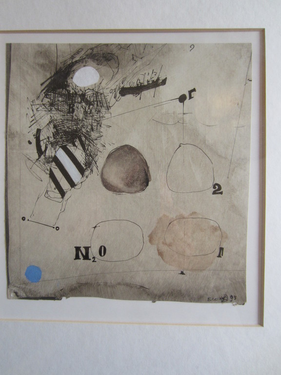 INTERNATIONAAL KUNSTENAAR ARMEN ELOIAN GEMENGDE TECHNIEK 1993 verkocht voor € 125!