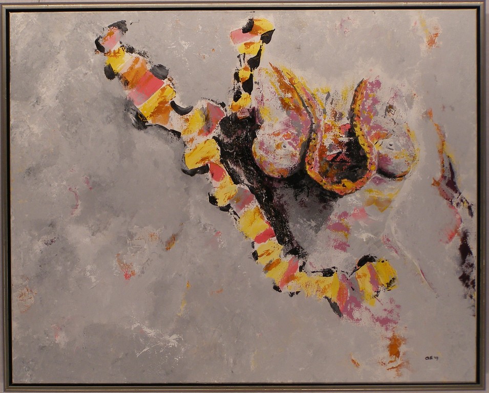 Acryl  schilderij van G. Smit compleet ingelijst kopen? Bied vanaf 75!