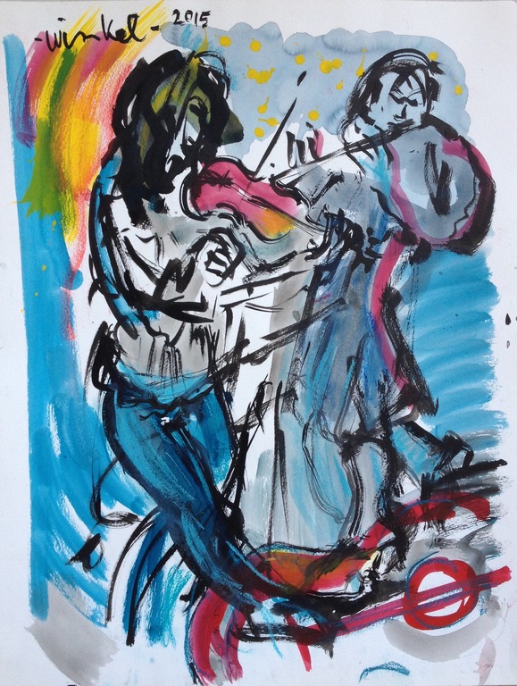 Arien Winkel - Concert - Origineel werk op papier kopen? Bied vanaf 1!