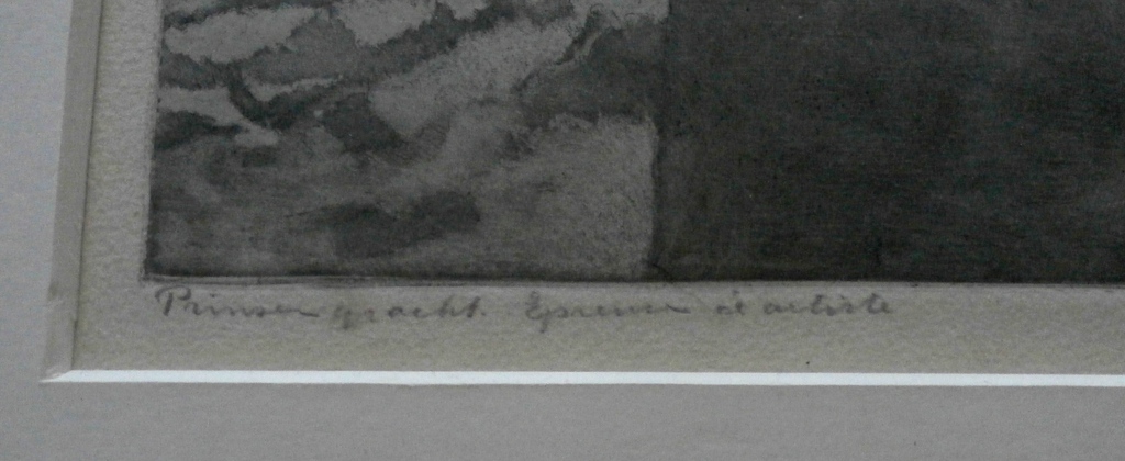 Frans everbag - Ets: Prinsengracht (Amsterdam) in de winter - 1931 kopen? Bied vanaf 399!