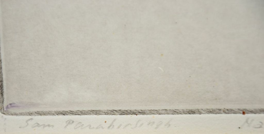 Sam Parabirsingh: Ets, Naakt met masker, 1985 kopen? Bied vanaf 1!