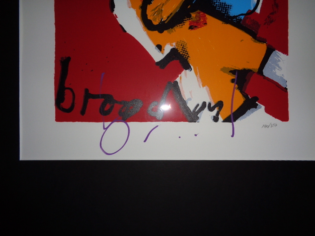 Herman Brood - HERMAN BROOD, Gelimiteerde en HANDGESIGNEERDE Zeefdruk MOEDER EN KIND kopen? Bied vanaf 159!
