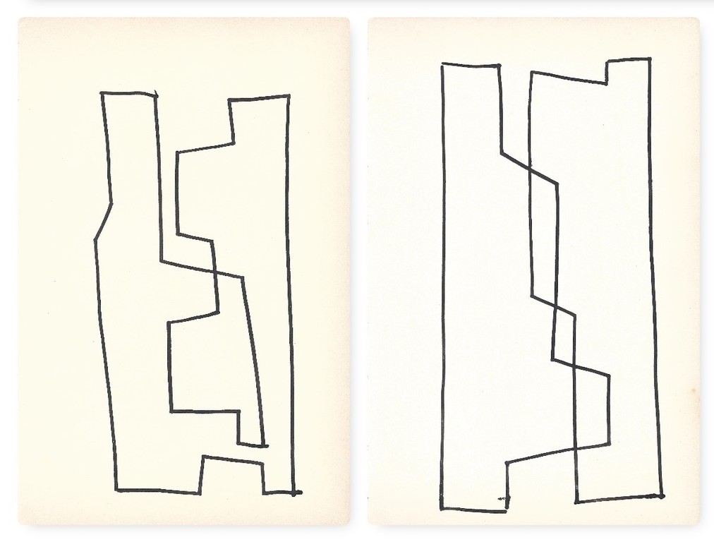 Siep van den Berg : 2 abstracte composities verkocht voor € 39!