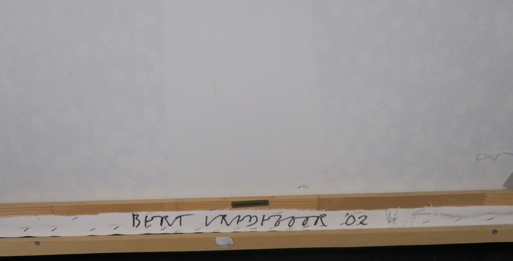 Bert Vredegoor: Spraypaint op fluweel, A place to be - Ingelijst (groot) kopen? Bied vanaf 80!