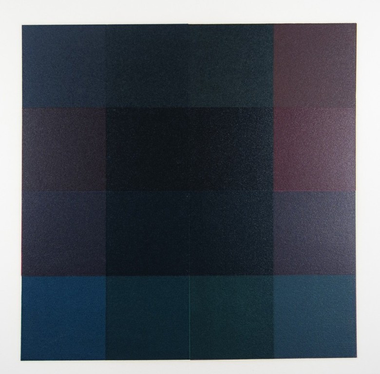 Michiel Duvekot: Linosnede, Geometrische compositie, Nr. 3, 'C' verkocht voor € 35!