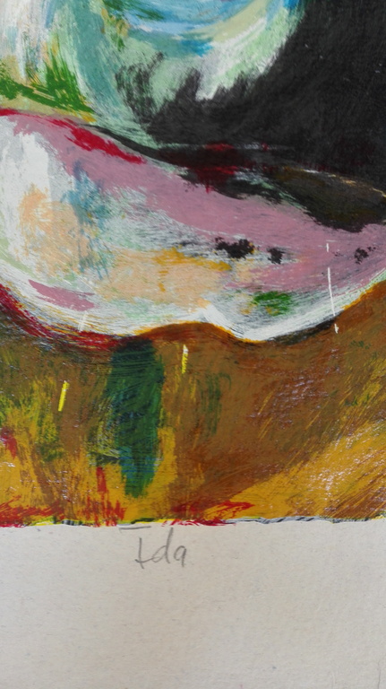 Theo Onnes, zeefdruk op handgeschept papier, titel: " IDA " kopen? Bied vanaf 50!