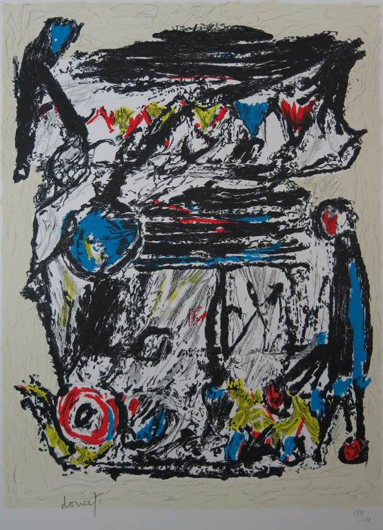 Jacques Doucet: Litho, Croisee familiale 3 verkocht voor € 100!