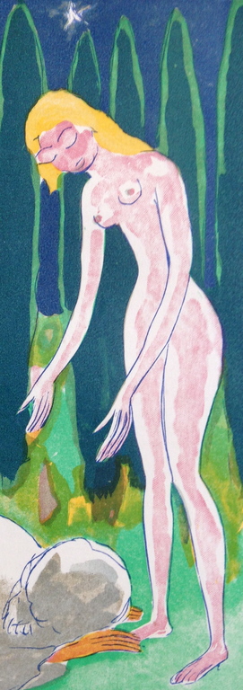 Kees van Dongen, Originele houtgravure uit 1955 kopen? Bied vanaf 65!