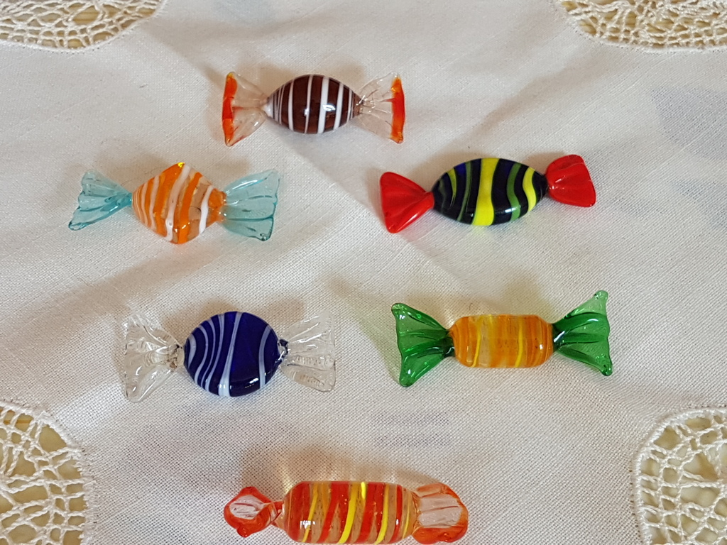 Murano snoep set van 6 pz kopen? Bied vanaf 1!