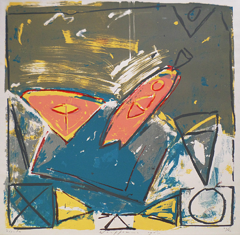 Piet Warffemius - Siesta, zeefdruk verkocht voor € 40!