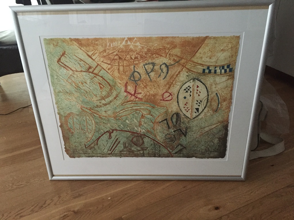 2 werken Chabab Tayefeh Mohajer (voor 1 prijs) - African Market & Blue Serenity verkocht voor € 95!