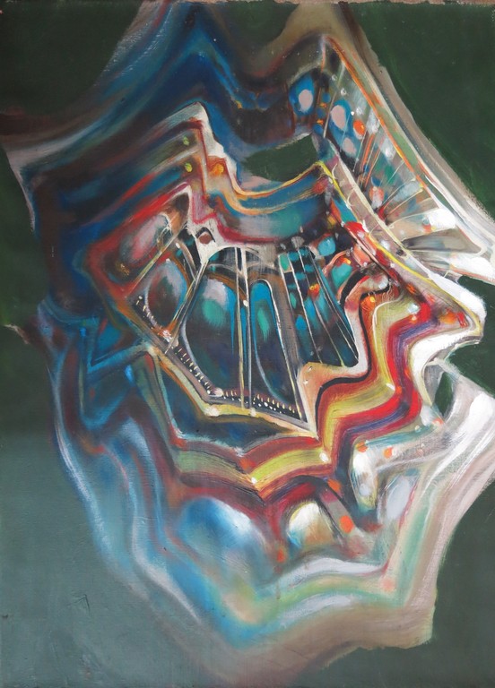 Lambertus de Jong: Olieverf op doek, Zonder titel  verkocht voor € 55!