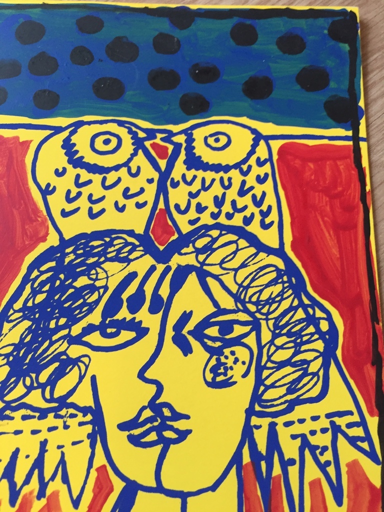 2 x Corneille zeefdruk/ litho 1997 en 2003 kerst kaart kopen? Bied vanaf 1!