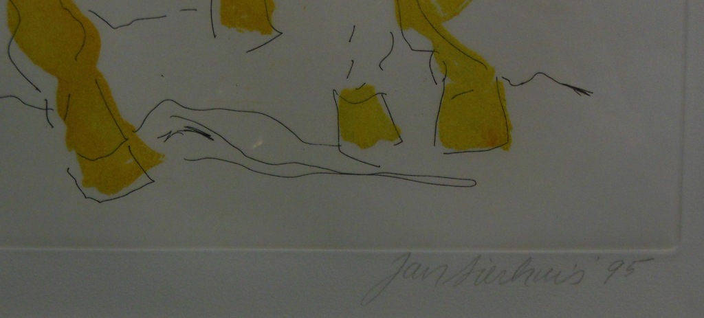 Jan Sierhuis: Ets, Zonder titel -Ingelijst kopen? Bied vanaf 1!