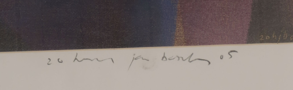 Herman Jan Bosch: Gemengde techniek, Fenetre d'ete - Ingelijst kopen? Bied vanaf 20!