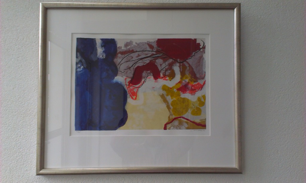 Henk van Vessum, zeefdruk, ingelijst kopen? Bied vanaf 45!