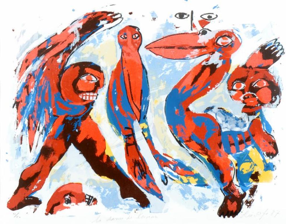 John Lie a Fo, prachtige grote zeefdruk uit 1987 17/50 kopen? Bied vanaf 65!