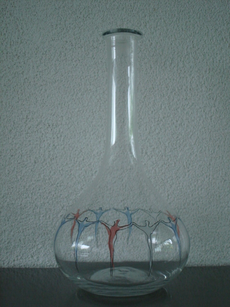 Corry Ammerlaan - Van Niekerk:  glazen wijnkaraf kopen? Bied vanaf 9!