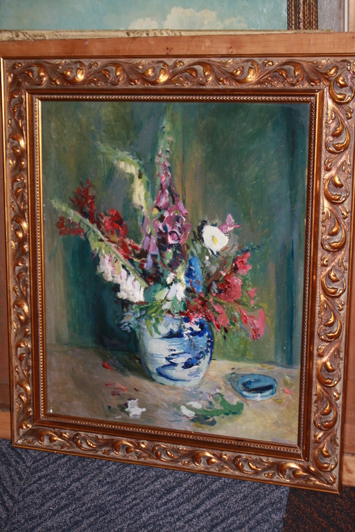 Rudolph Louis Stuivinga - de bild - BLOEMSTILLEVEN in DELFTSE POT kopen? Bied vanaf 125!