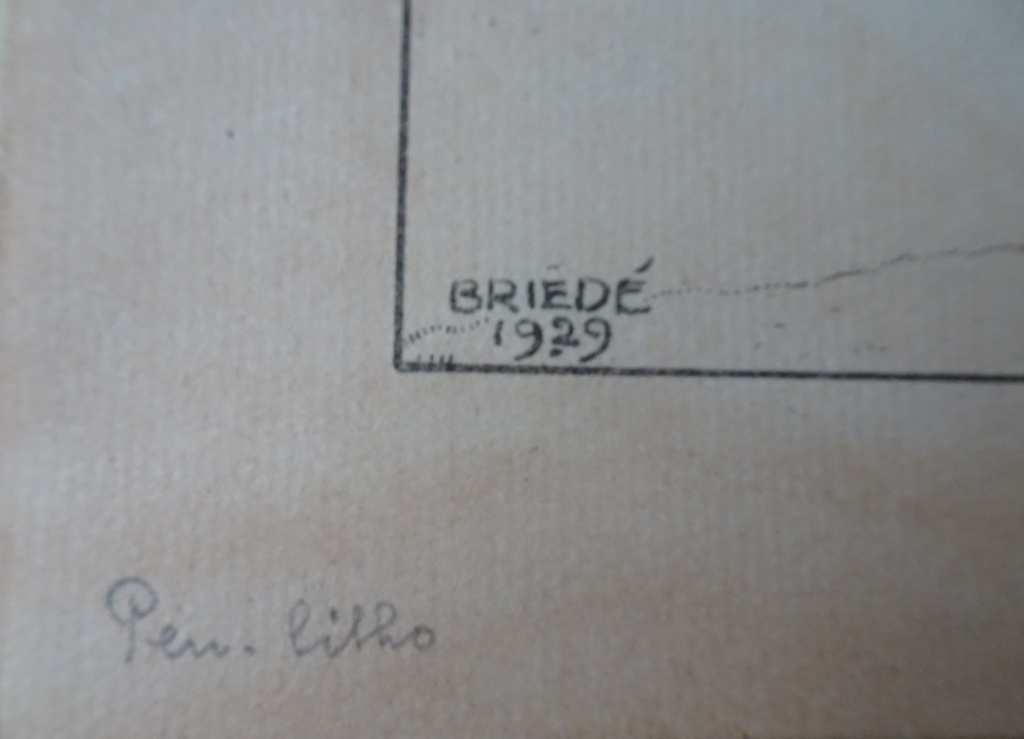 Johan Briedé Twee werken  op papier. Bosgezicht- Knotwilg  kopen? Bied vanaf 1!