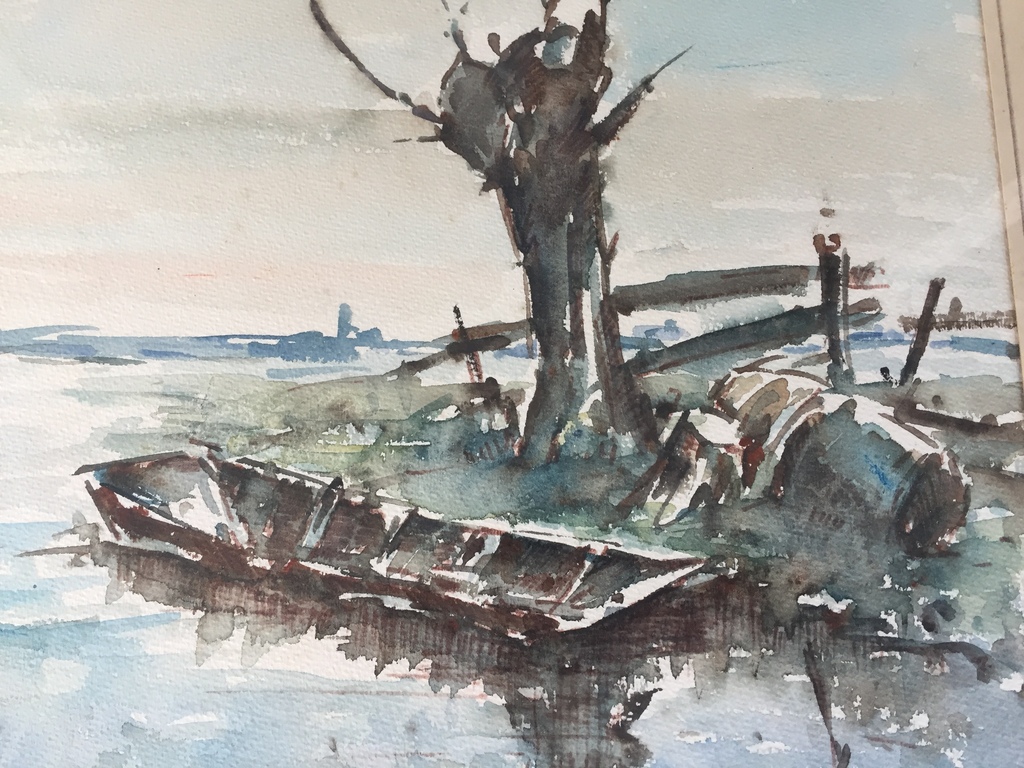 Jan Hendriks aquarel  kopen? Bied vanaf 35!