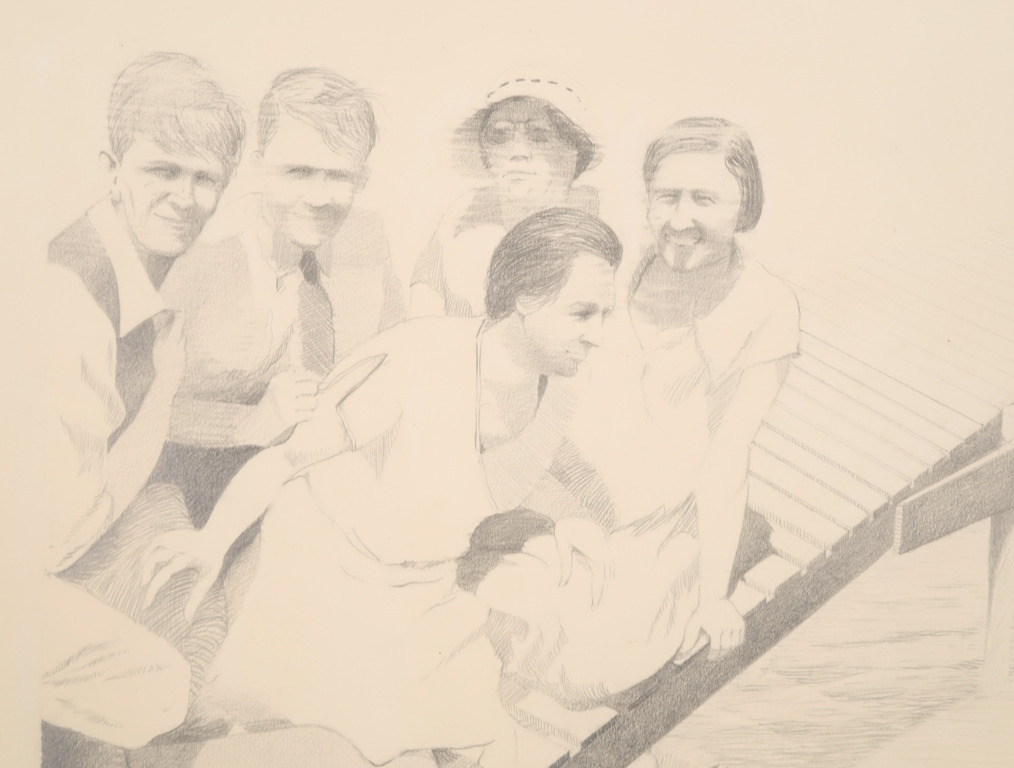 Jaap van der Pol: Potloodtekening, Afscheid van hen I kopen? Bied vanaf 35!