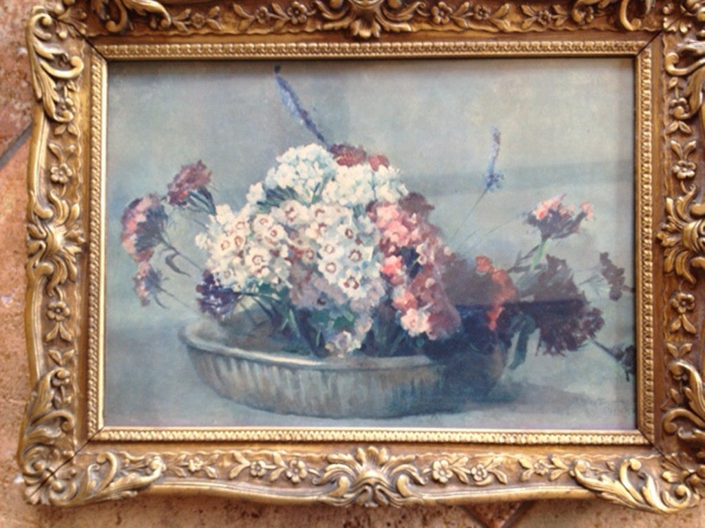 Betsy Westedorp -Osieck (1880-1968) , Amsterdamse Joffer, bloemstilleven verkocht voor € 250!