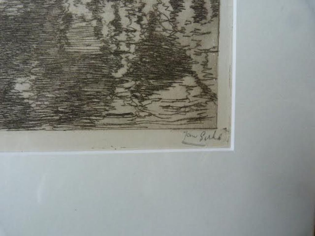 Lot Jan Sirks - Oud grachtje met brug te Rotterdam/Spaansche kade te Rotterdam kopen? Bied vanaf 1!