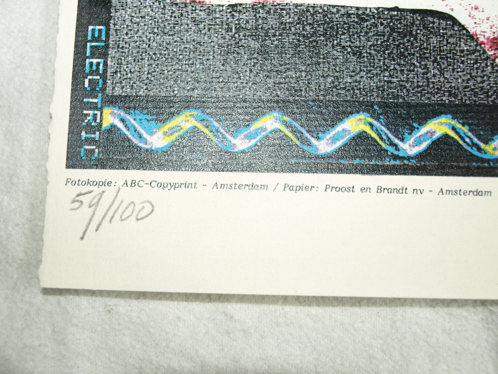 LIEVE PRINS – Copy-art – Mis Bish Electric – Gesigneerd – 1987 - oplage 100 ex. kopen? Bied vanaf 1!