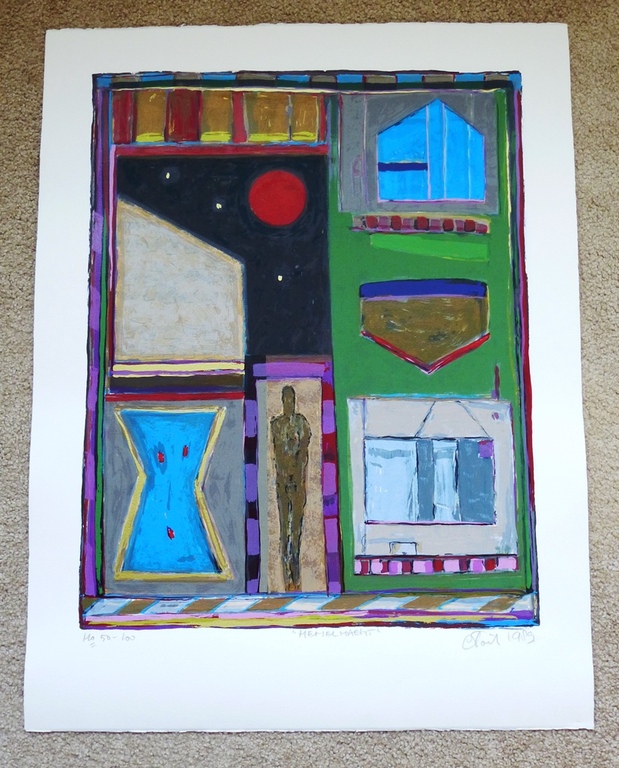 Eric toebosch, litho: Hemelbrief, handgesigneerd en genummerd,1989 kopen? Bied vanaf 60!