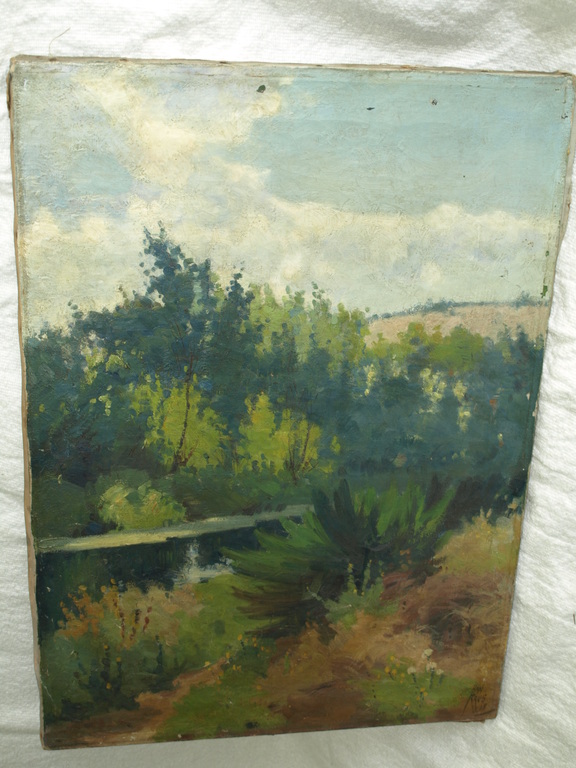 HAN KRUG (1890-1977) - Olieverf op doek – Landschap – Gesigneerd - ca 1935 kopen? Bied vanaf 50!