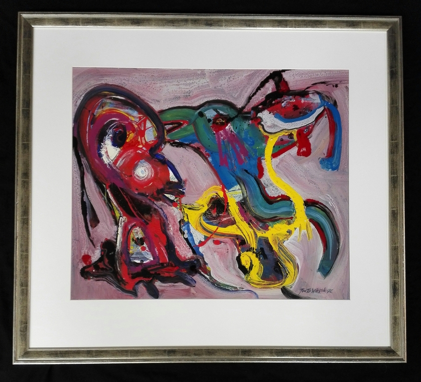 Jan te Wierik, origineel op papier in nieuwe lijst met museumglas verkocht voor € 800!