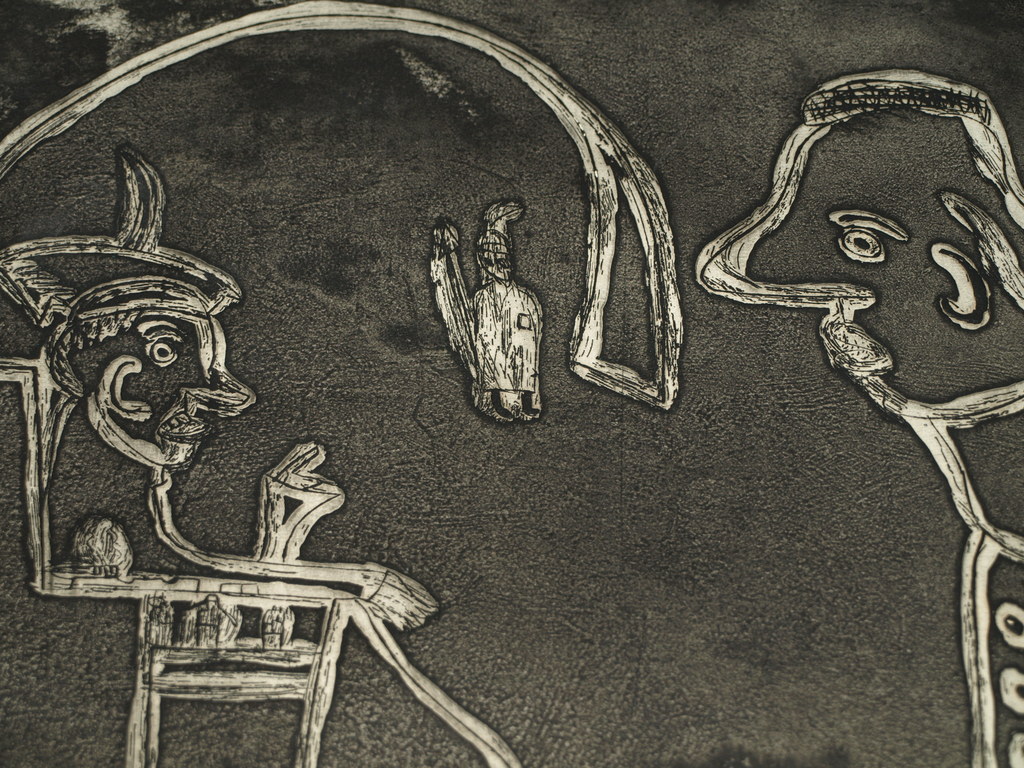 Theodoor Herbert van Putten – Ets – Op bezoek bij ome Pilatus – 1966 kopen? Bied vanaf 1!