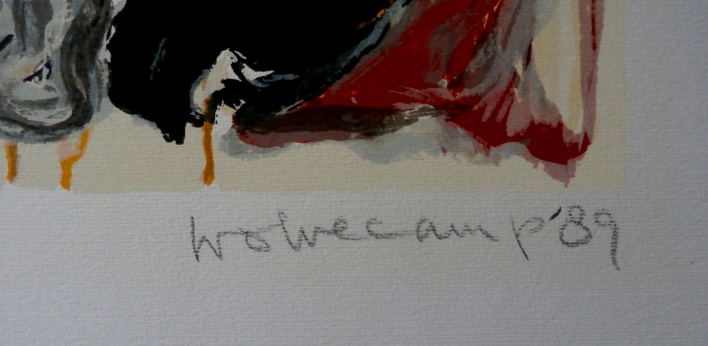 Theo Wolvecamp - zeefdruk: Abstracte voorstelling - 1989 kopen? Bied vanaf 195!