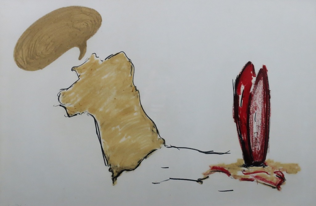 Ruud Dijkers: Tekening, Zonder titel - Ingelijst kopen? Bied vanaf 20!