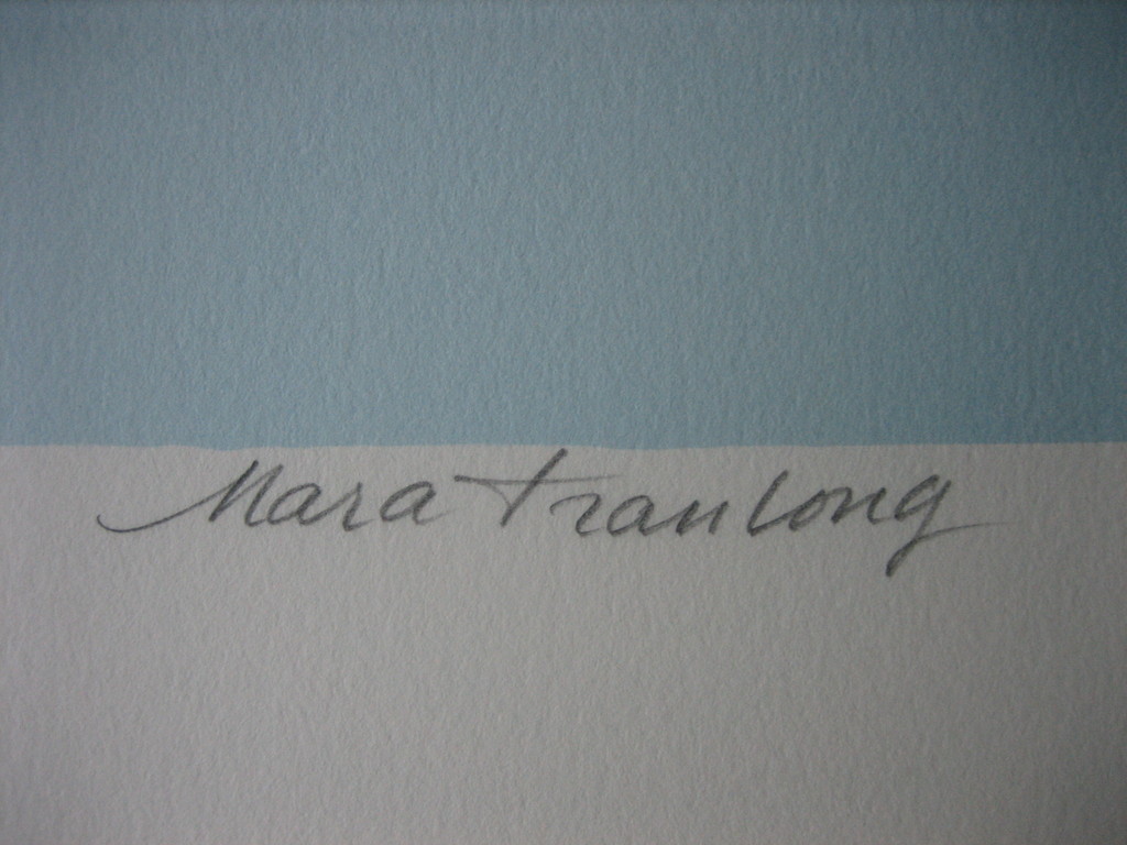 Mara Tran Long - Nu Á La Rose - Lithografie - Oplage 300 ex. - Handgesigneerd kopen? Bied vanaf 1!