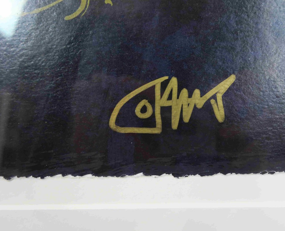 Joyce van Oorschot: Zeefdruk, Est ce que peux mango du tout? - Ingelijst (Groot) kopen? Bied vanaf 100!