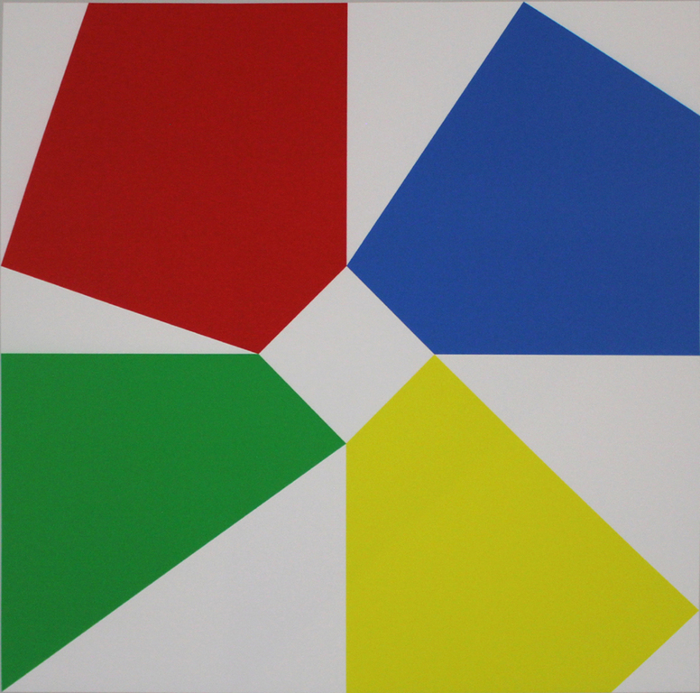 Bob Bonies. Giclee -Geometrische compositie- 2016. Nieuw werk. verkocht voor € 135!