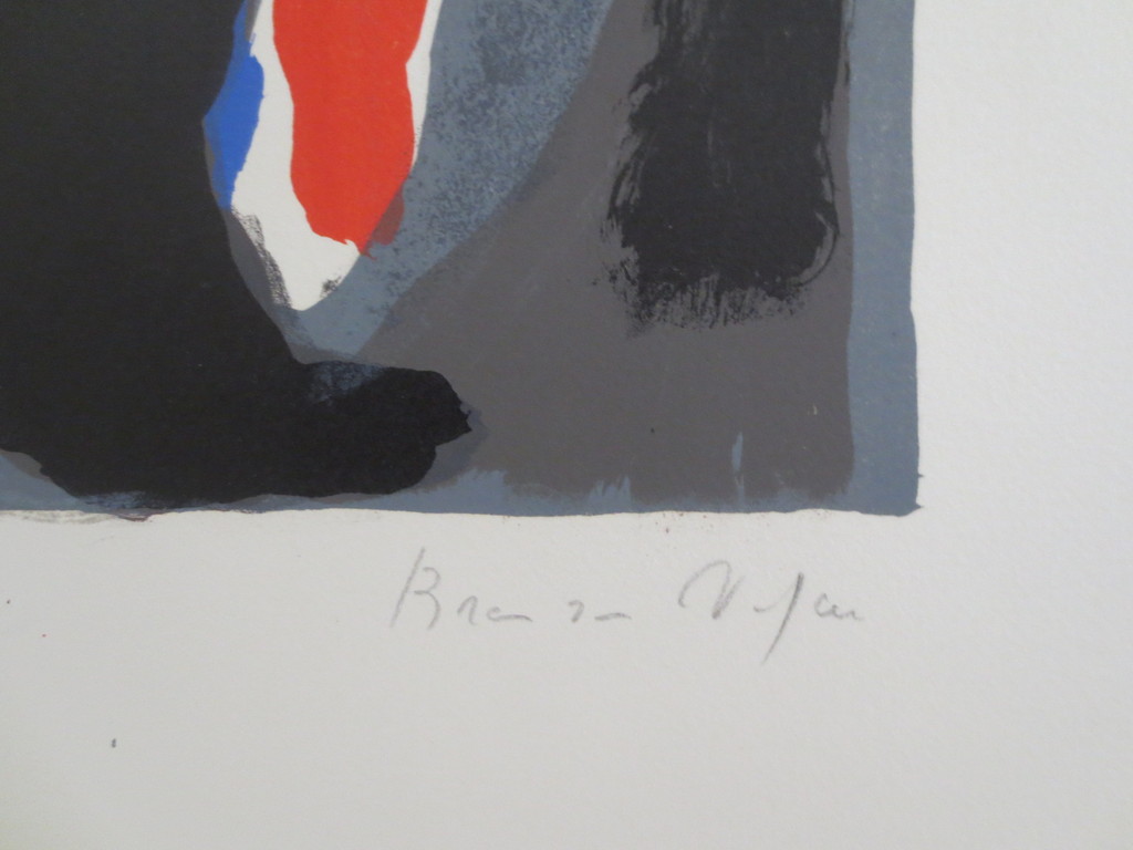 VELDE v BRAM - gesigneerde kleuren lithografie - z.t.   kopen? Bied vanaf 200!