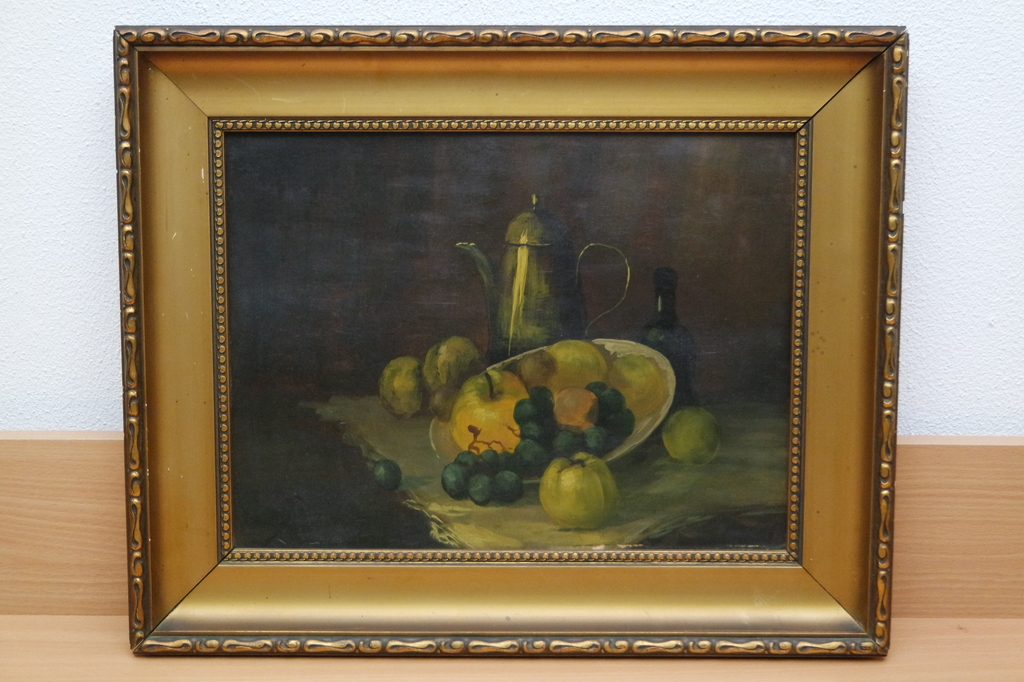 Onbekende kunstenaar (20e eeuw) - olieverf op paneel - stilleven kopen? Bied vanaf 70!